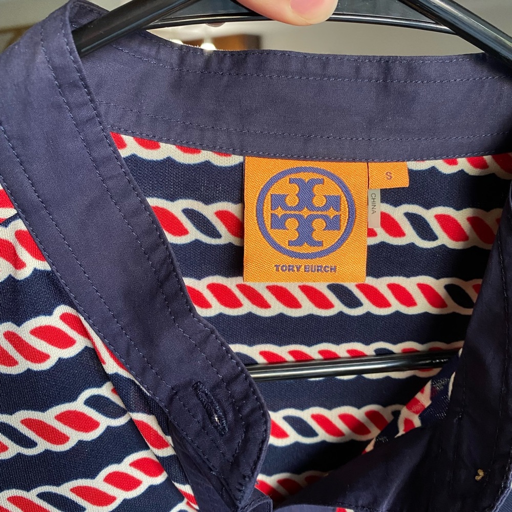Tory Burch - long sleeve button up dress